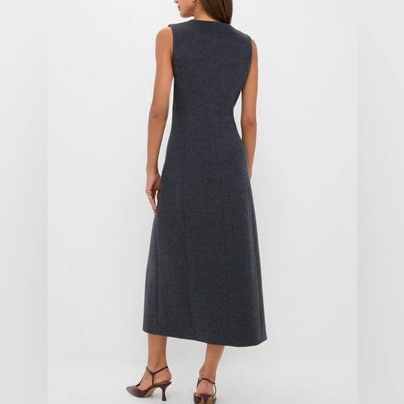 TUCKERNUCK Gray Wool Rhoda Midi Dress Womens Size 2 Small NWT - Picture 2 of 9